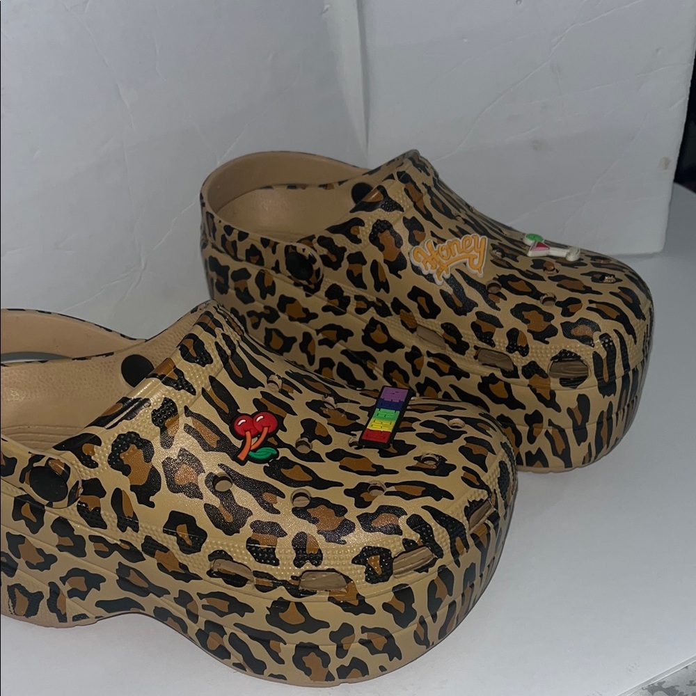 Cape Robbin Leopard Print Mules with Colorful Accents